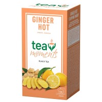 Чай чорний з імбиром та лимоном Ginger Hot 25 сашетів Tea Moments 45 г