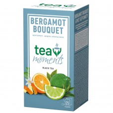 Чай чорний зі смаком бергамоту Bergamot Bouquet 25 сашетів Tea Moments 45 г