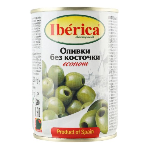 Оливки без кісточки Econom з/б Iberica 280 г