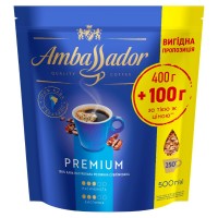 Кава натуральна розчинна сублімована Premium Ambassador 500 г