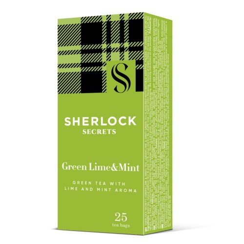 Чай зелений зі смаком лайма та м'яти 25 пакетиків Green Lime & Mint