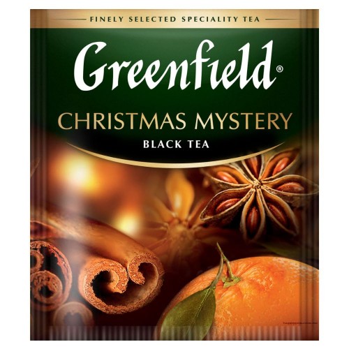 Чай черный 100 пакетиков Christmas Mystery Greenfield