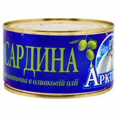 Сардина атлантична в оливковій олії ж/б Арктика 230 г