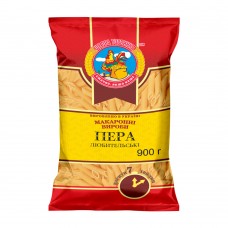 Макарони Пера рифлені любительські Щедра Торбинка 900 г 