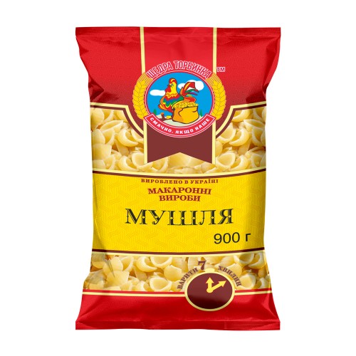 Макароны Ракушки рифленые Щедра Торбинка 900 г 