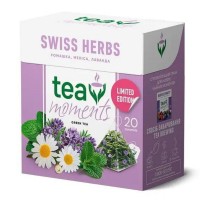 Чай зелений ароматизований Swiss Herbs Tea Moments 20 пірамідок 34 г
