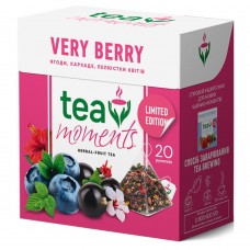 Чай фруктово-трав'яний з ягідним смаком Very Berry Tea Moments 20 пірамідок 34 г