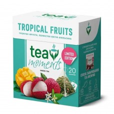 Чай зеленый со вкусом тропических фруктов Tropical Fruits Tea Moments 20 пирамидок 34 г