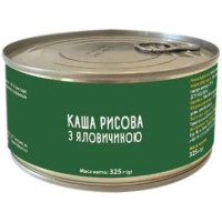 Каша рисова з яловичиною ж/б Верес 325 г