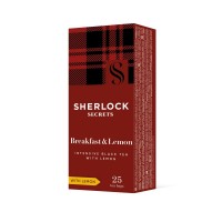 Чай чорний з лимоном 25 пакетиків Breakfast & Lemon Sherlock Secrets 45 г