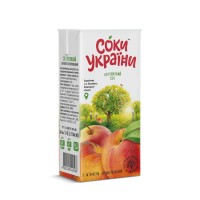 Сік персиковий з м'якоттю Соки України 0,33 л