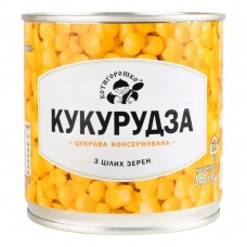 Кукуруза сахарная консервированная из цельных зерен ж/б Котигорошко 340 г