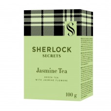 Чай зелений з квітами жасмину Jasmine Tea Sherlock Secrets 100 г