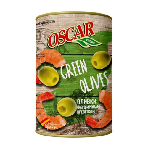 Оливки фаршировані креветками Oscar 300 г