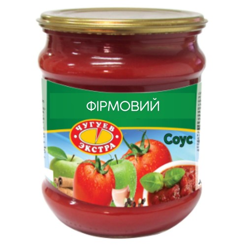 Соус томатний Фірмовий с/б Чугуев Продукт 480 г