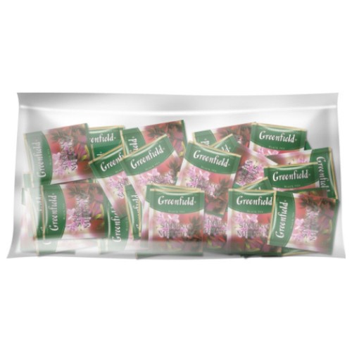 Чай чорний з травами пакетований 100 шт Spring Melody Greenfield