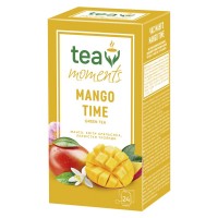Чай зелений зі смаком манго Mango Time Tea Moments 24 сашетів 38,4 г