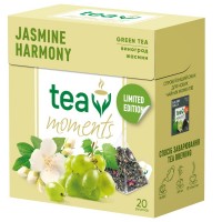 Чай зелений з жасмином та виноградом Jasmine Harmony Tea Moments 20 пірамідок 34 г