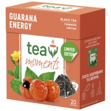 Чай черный с гуараной и кактусом Guarana Energy Tea Moments 20 пирамидок 32 г