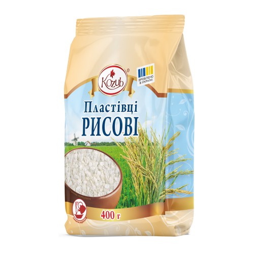 Пластівці рисові пакет 400 г