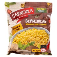 Вермишель быстрого приготовления со вкусом грибов Garnenka 60 г