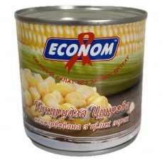 Кукурудза цукрова із цілих зерен Econom ж/б 340 г