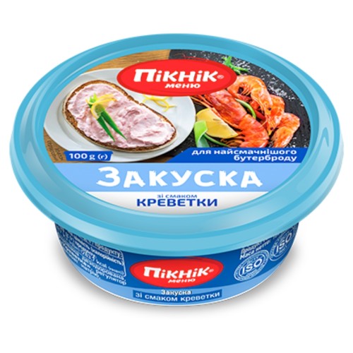 Закуска зі смаком креветки Пікнік-меню 100 г