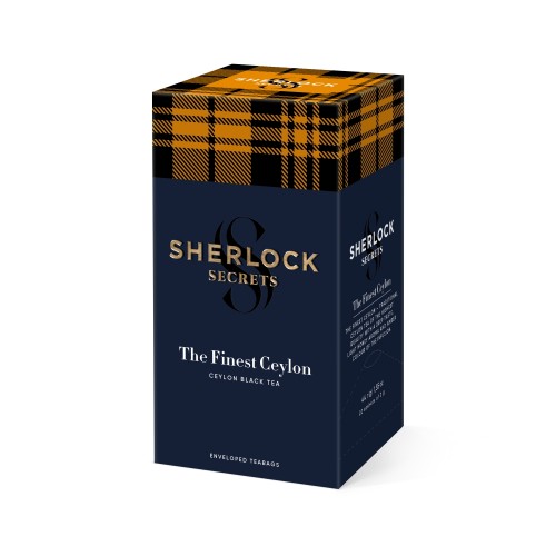 Чай чорний цейлонський байховий сорт Букет Sherlock Secrets Finest Ceylon 22 сашета 44 г