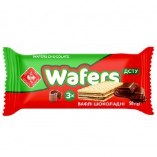 Вафлі з начинкою Wafers шоколадні 1200 г (24 по 50г)