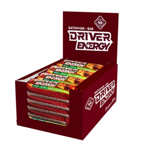 Батончик Driver ENERGY 1200 г (24 по 50г)