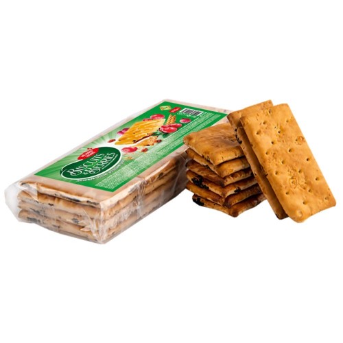 Затяжное печенье с начинкой BISCUITS & BERRIES клюква и изюм 210 г