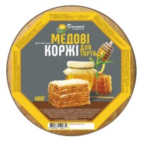 Коржі для торта Медові без коробки Домашні продукти 400 г