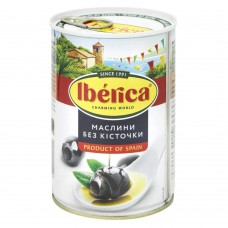 Маслины крупные без косточки ж/б Iberica 420 г