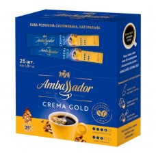 Кава розчинна Ambassador Crema Gold стік 1,8г*25 шт