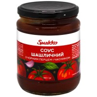 Соус Шашличний З чорним перцем і часником Smakko 460 г Соус Шашличний З чорним перцем і часником Smakko 460 г