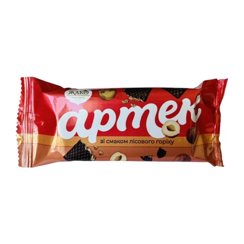 Цукерки вафельні глазуровані Артек зі смаком лісового горіху 2,7 кг