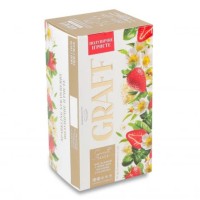 Чай Graff зелений Полуничне ігристе 20 пакетиків