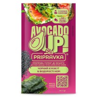 Приправа-топінг Avocado Up до всього Чорний кунжут & водорості норі Приправка 20 г