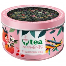Зелений листовий чай Strawberry Kiss / Полуничний поцілунок ж/б Tea Moments 30 г