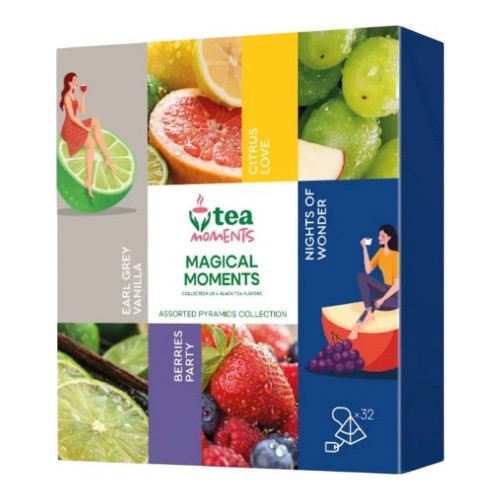 Набір чаїв у пірамідках 32 шт Магічні Моменти Tea Moments