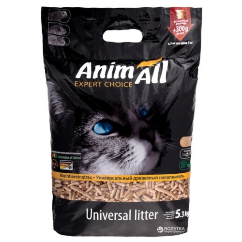 Наповнювач АнімАлл деревний 5,3 кг