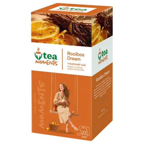 Чай трав’яний Rooibos Dream / Мрія Ройбушу Tea Moments 22 сашети