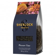 Чай чорний чорний з пелюстками квітів і тропічними фруктами Pleasure Time Sherlock Secret 180 г
