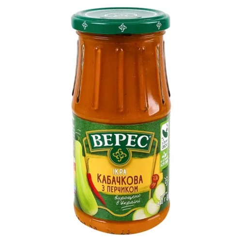 Ікра кабачкова з перчиком с\б Верес 440 г