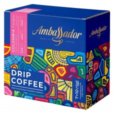 Кава в дріпах Ambassador Colombia 7 пакетів по 10 г