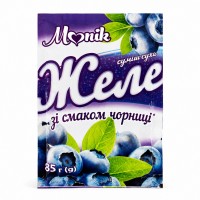 Желе зі смаком чорниці Monik 85 г Желе зі смаком чорниці Monik 85 г