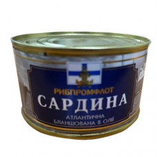 Консерви рибні "Сардина атлантична бланшована в олії" ж/б ТМ Рибпромфлот, 240 г