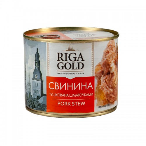 Консерва свинина тушкована Riga Gold 525 г