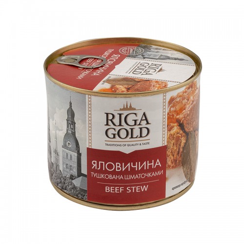 Консерва яловичина тушкована Riga Gold 525 г