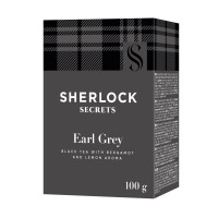 Чай чорний листовий зі смаком бергамоту та лимону Earl Grey Sherlock Secrets 100 г